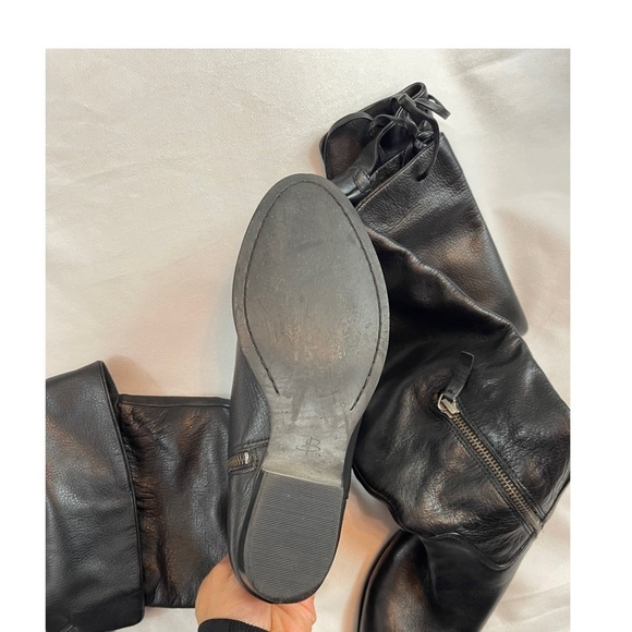 B. makowsky  Women’s Black Leather Over the knees Boots Size: 6 - Picture 13 of 15